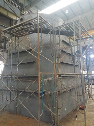 山東三維鋼結構公司承接電力行業煙風道加工